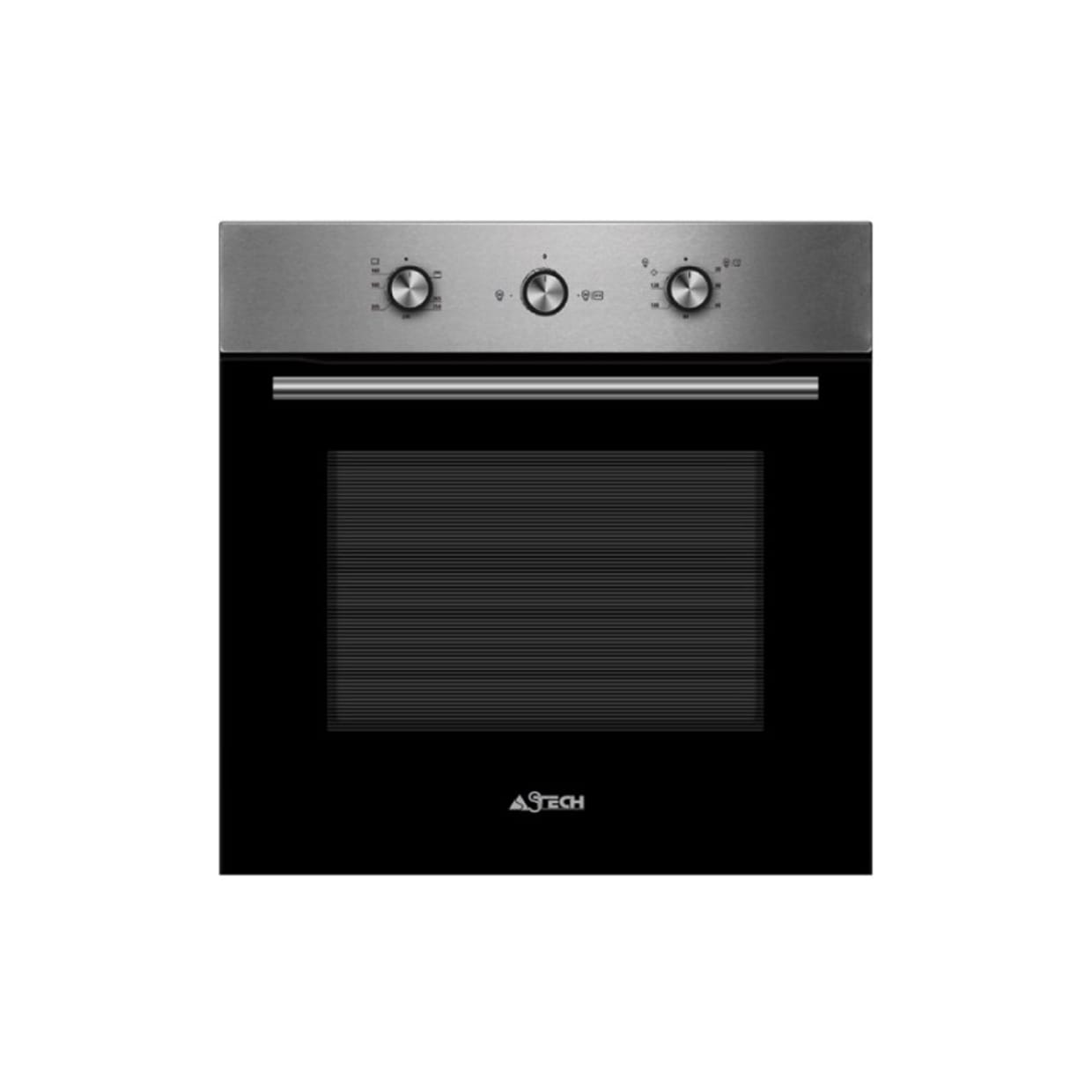 FOUR ASTECH A GAZ ENCASTRABLE 60X60 NOIR GRIS FO6622GZ-60NOG-MA