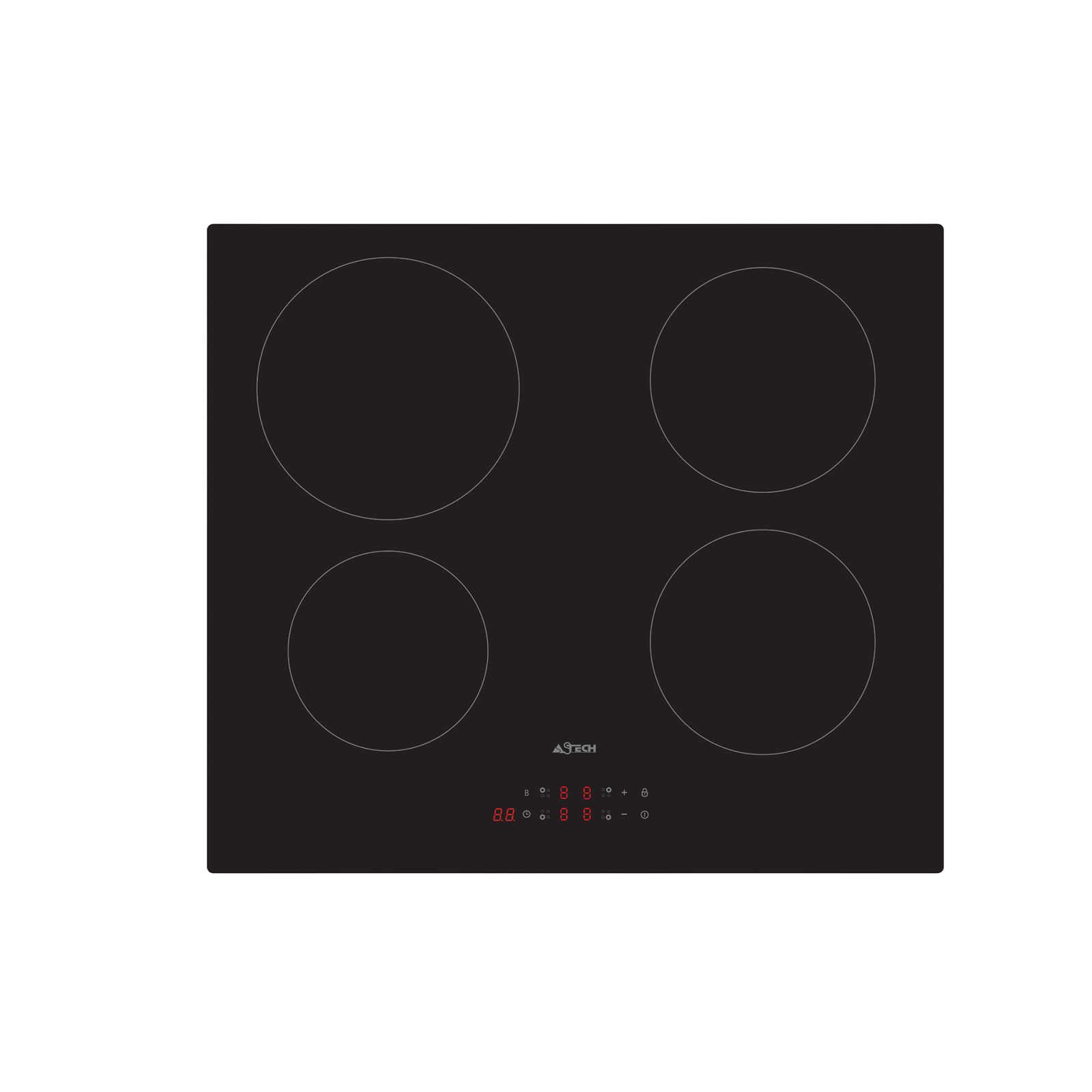 Plaque de Cuisson Astech PL60ID-501NO Céramique