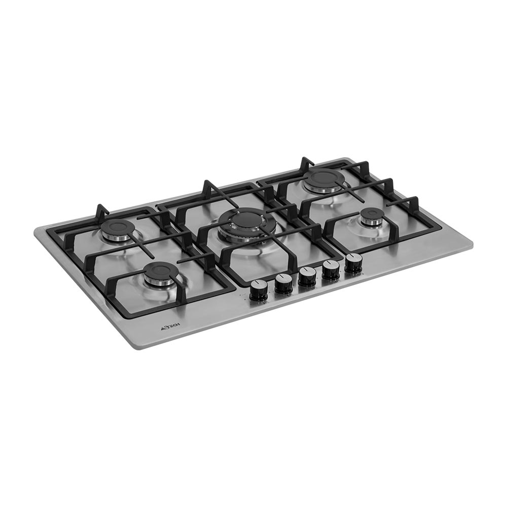 Plaque de cuisson Astech à gaz PL90GA111GR 5 feux inox