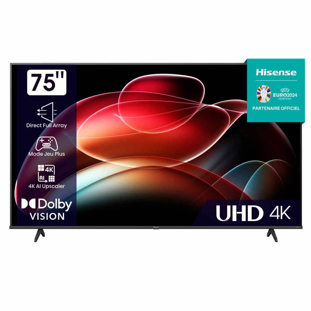 TELEVISEUR HISENSE 75" SMART UHD 4K 75A6K