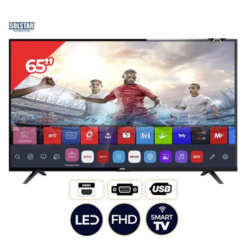 TELEVISEUR SOLSTAR 65" SMART ANDROID 65HSU6200SS