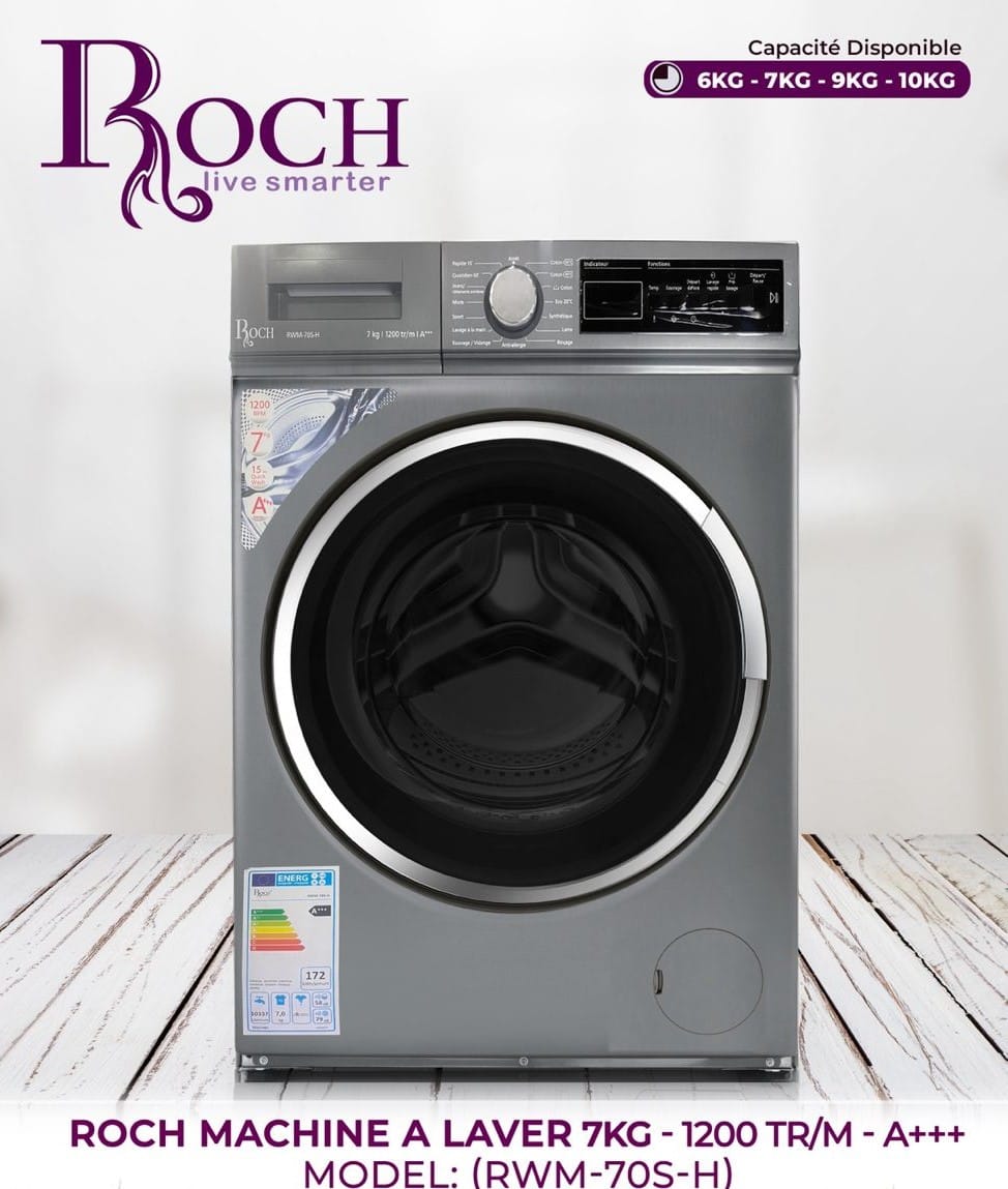 MACHINE A LAVER ROCH 7KG A+++ GRIS RWM-70S-H