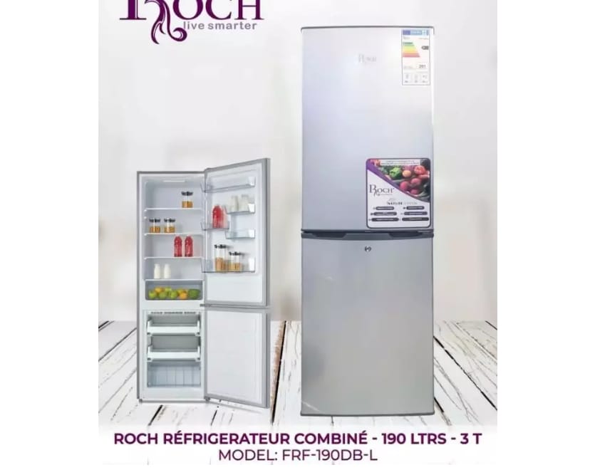 REFRIGERATEUR ROCH COMBINE 3TIROIRS 190LITRES RFR190DBL