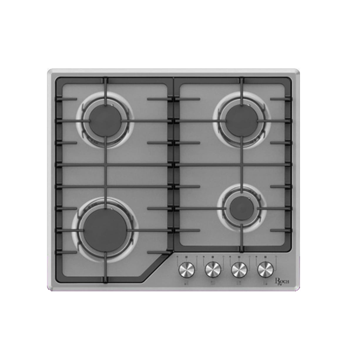 PLAQUE ENCASTRABLE ROCH 4FEUX 60X60 A GAZ SHINY RBH60FIE