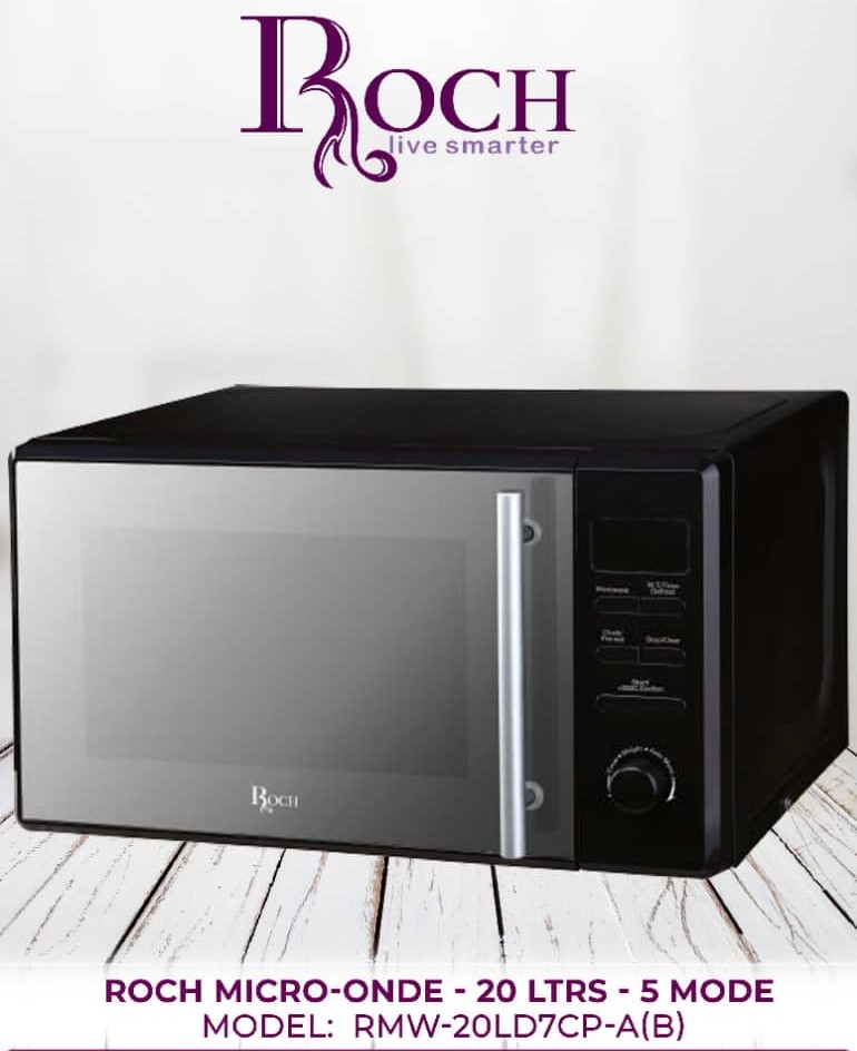 MICRO ONDE ROCH 20LITRES RMW-20LD7CP- A(B) MIRROIR AVEC ECRAN NOIR