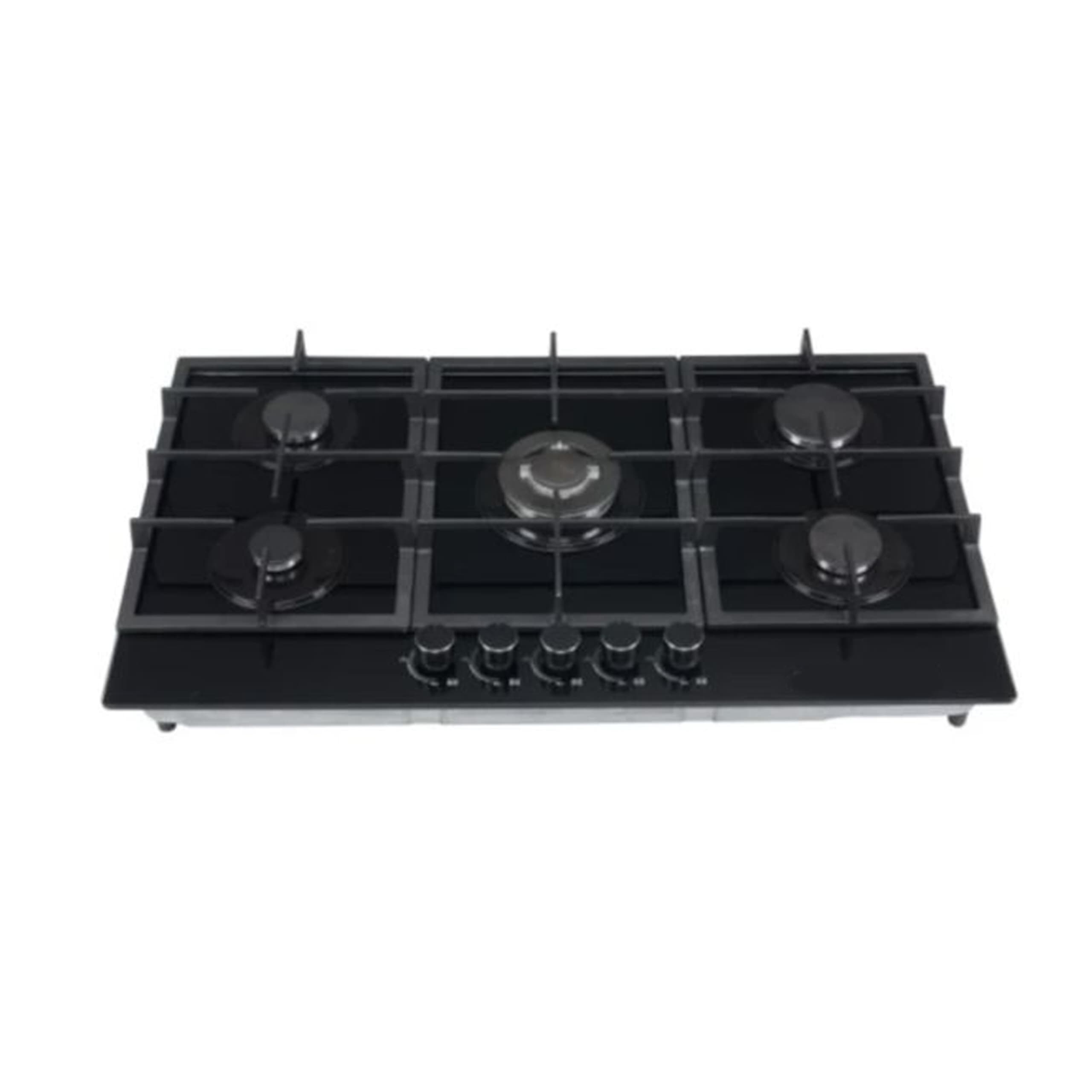 PLAQUE TECHNOLUX 5FEUX 90X60 A GAZ NOIR TEC5GG