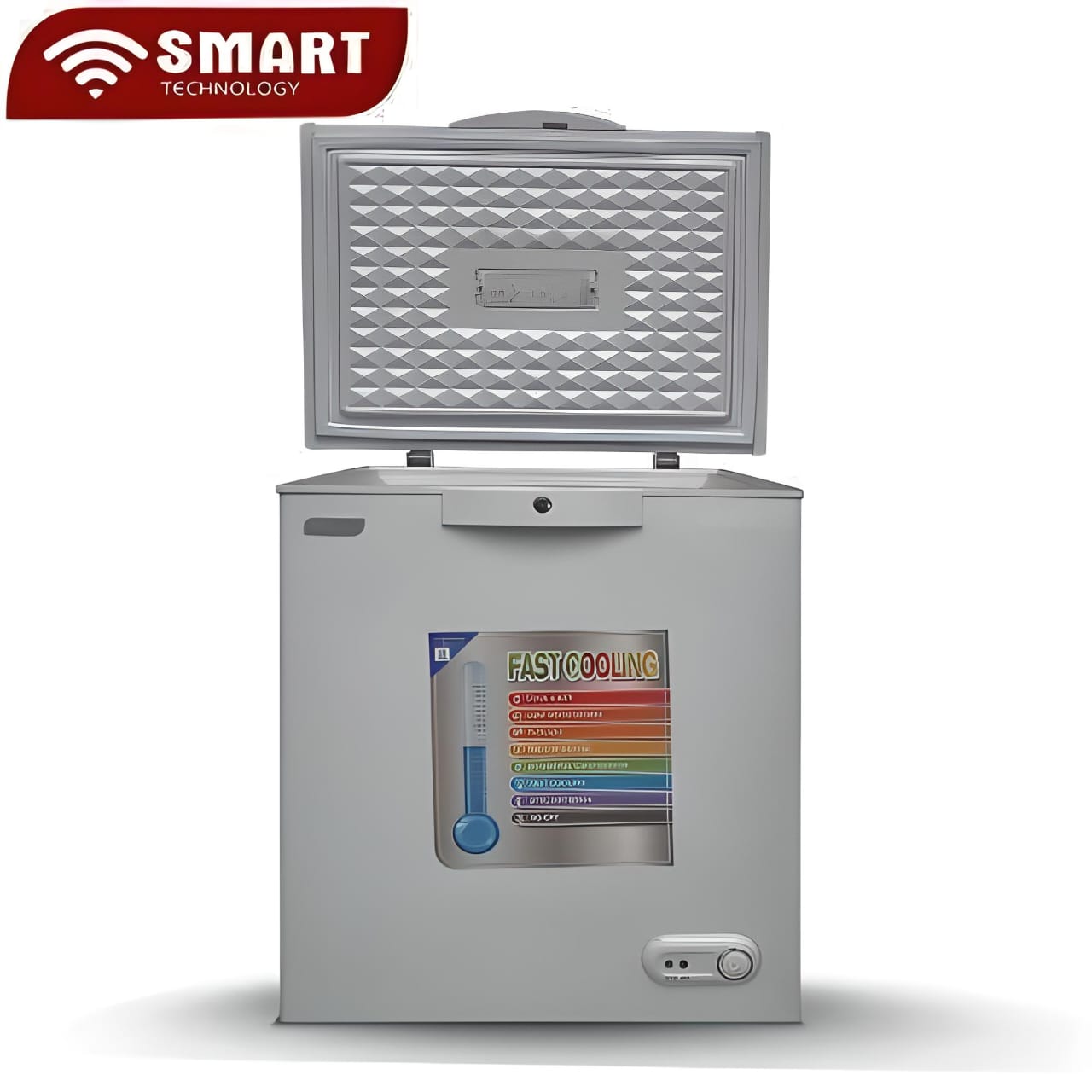 CONGELATEUR SMART TECHNOLOGY HORIZONTAL 200LITRES GRIS STCC200