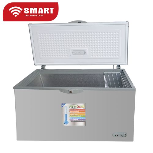 CONGELATEUR SMART TECHNOLOGY HORIZONTAL 400LITRES GRIS STCC385