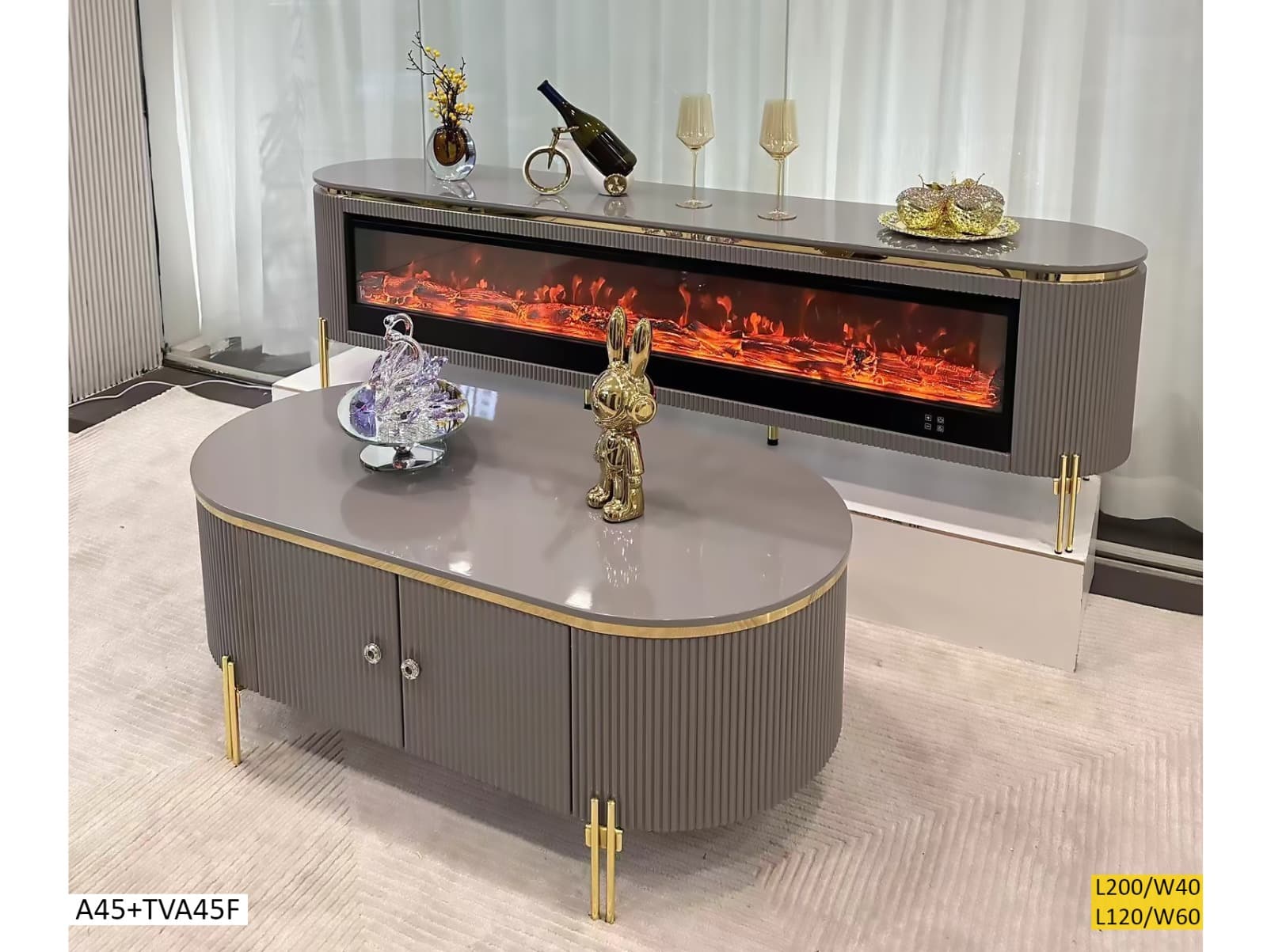 Meuble TV de luxe BROWN