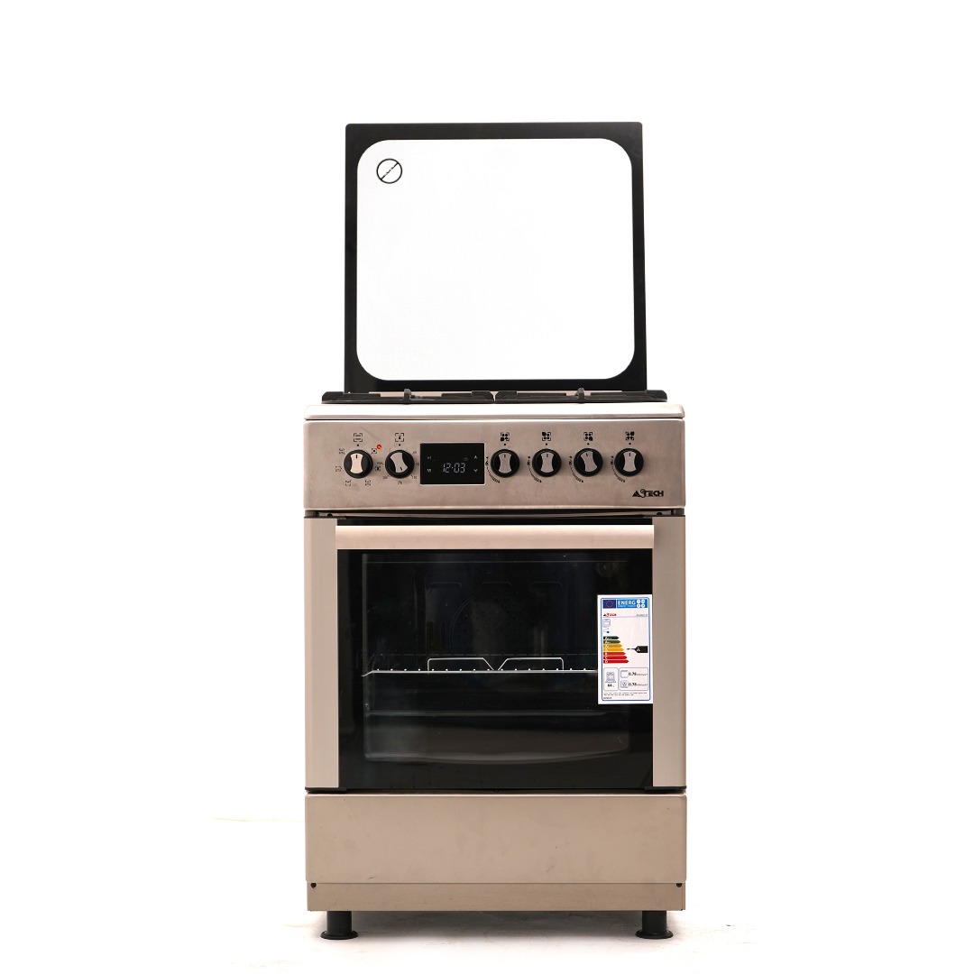 Cuisinière ASTECH CK65ELCF 60/60 4feux GAZ et Four ELECRIQUE