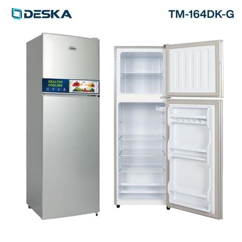 REFRIGERATEUR DESKA 2PORTES MM GRIS TM164DK