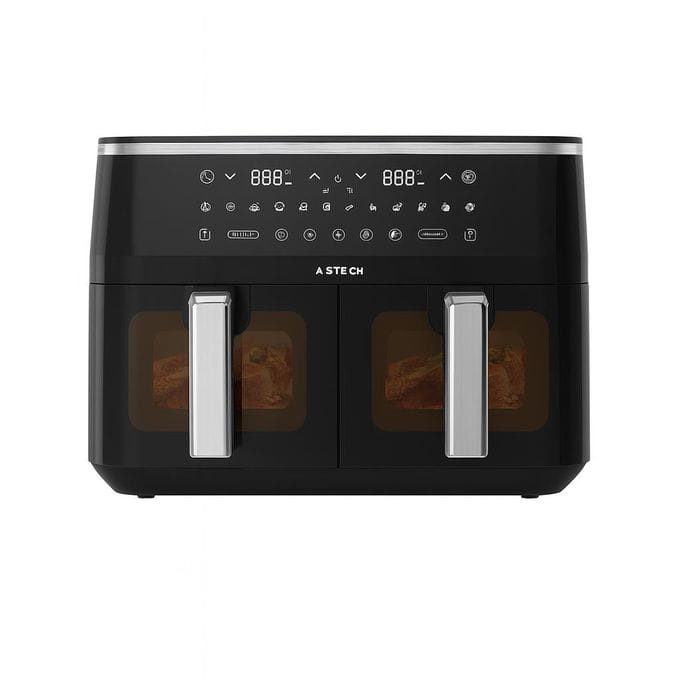 AIR FRYER ASTECH 10LITRES DOUBLE COMPARTIMENT AF010BXB