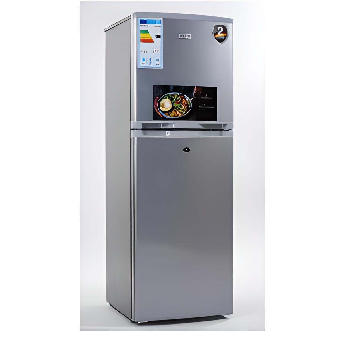 REFRIGERATEUR ELACTRON 2PORTES GRIS 156TMI18