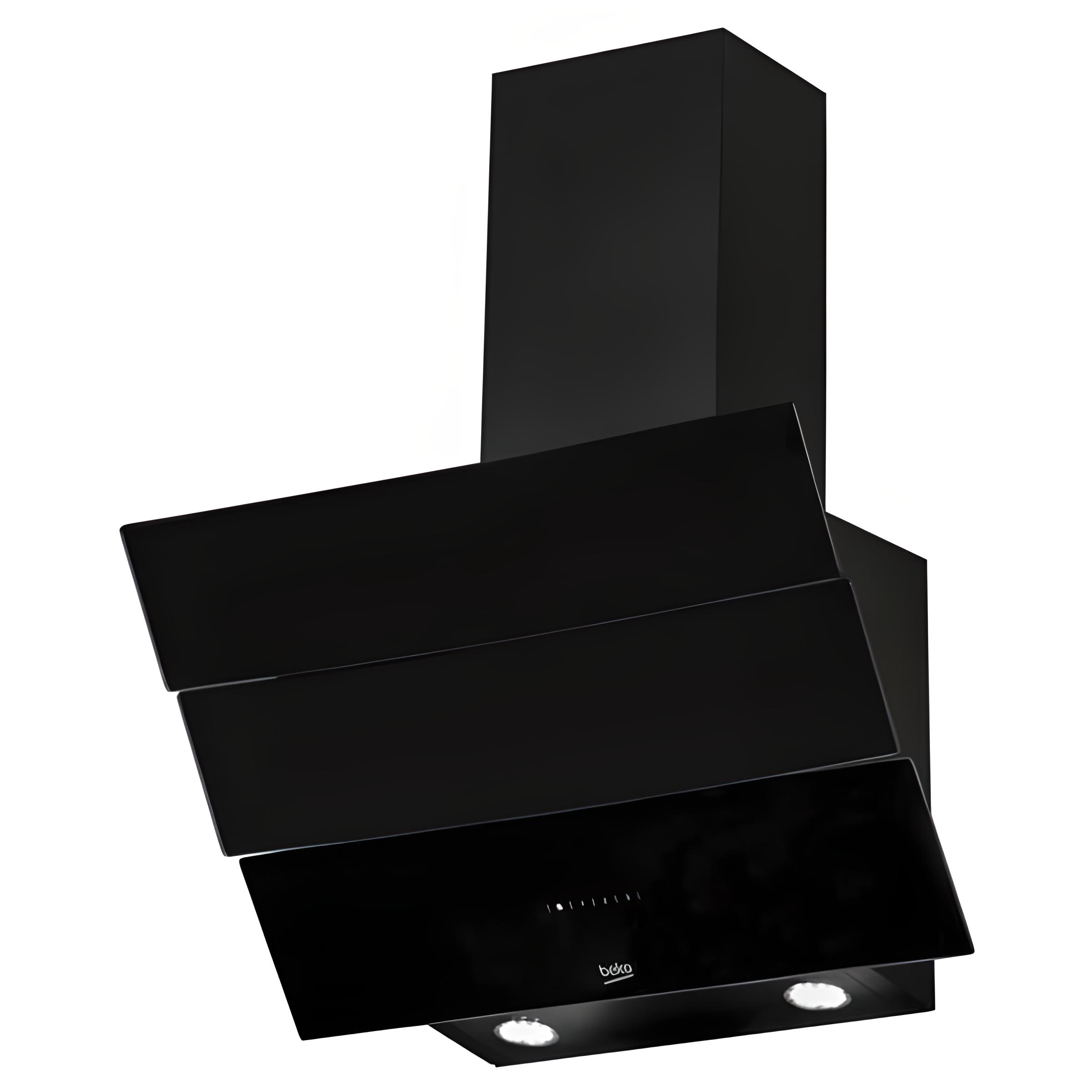HOTTE DE CUISINE BEKO ASPIRANT DECORANT 60X60 NOIR INCLINE HCA62640BE