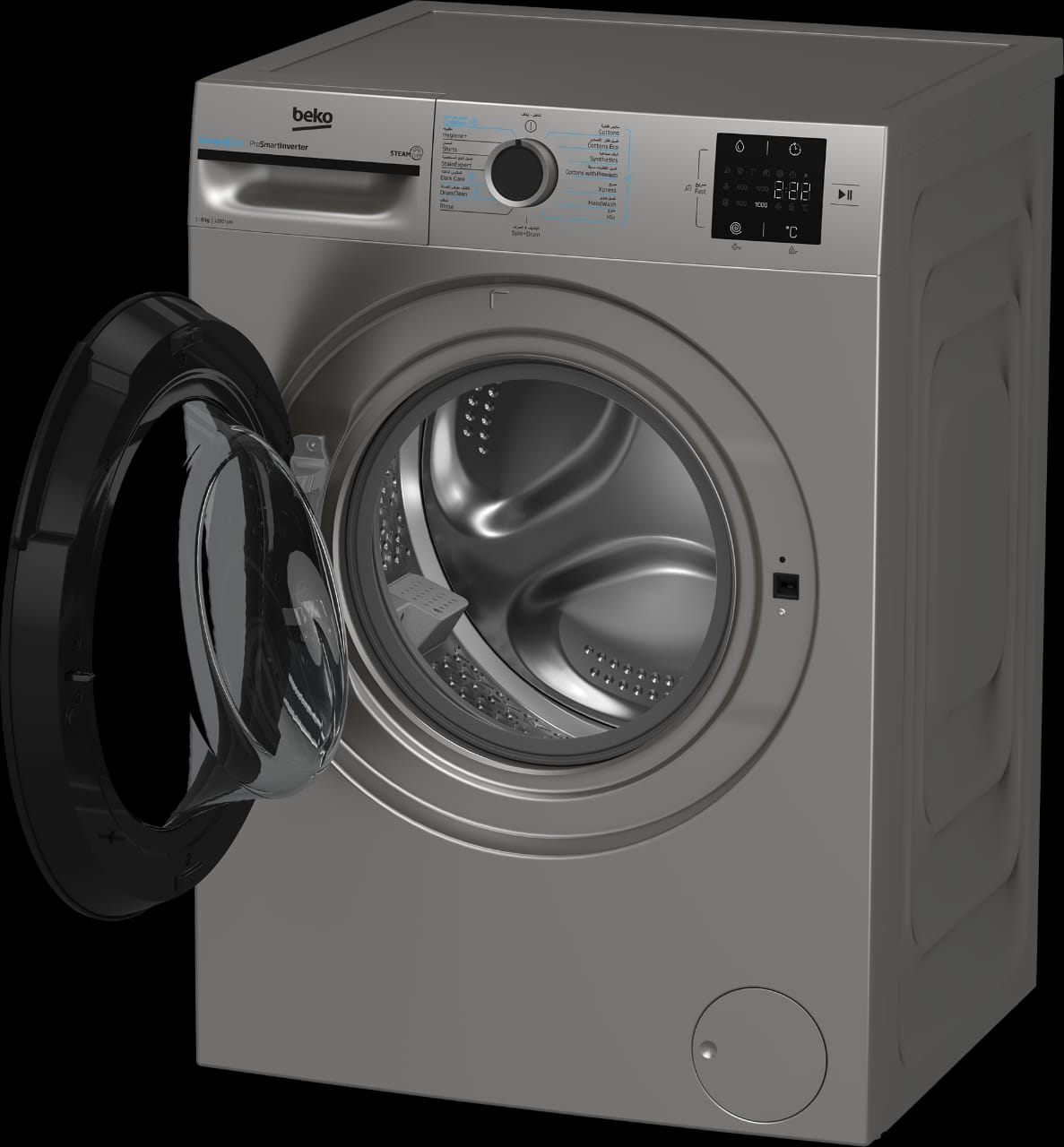 MACHINE A LAVER BEKO 8KG 12000TR/MIN FRONT LOAD GRIS BM3WFT38200BS