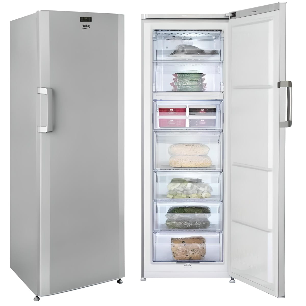 CONGELATEUR BEKO VERTICAL 7TIROIRS NOFROST GRIS RFNE320L23S