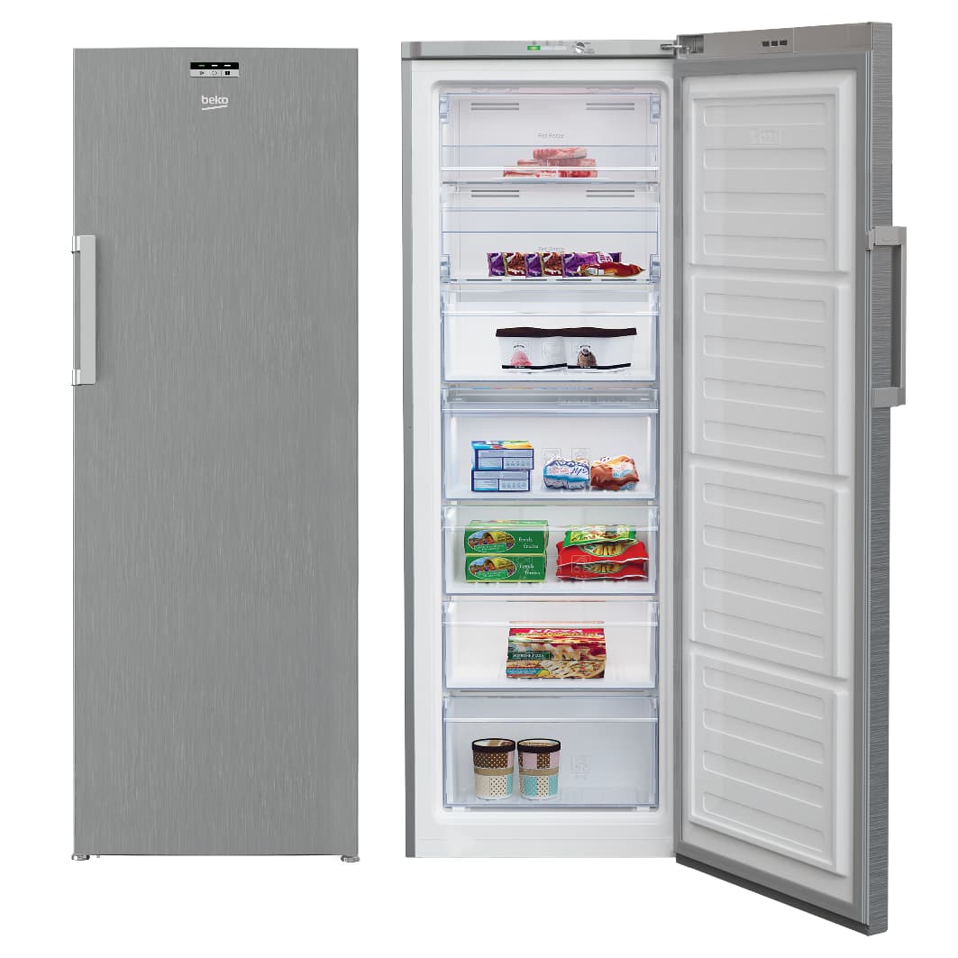 CONGELATEUR BEKO VERTICAL 7TIROIRS NOFROST GRIS RFNE320L24X
