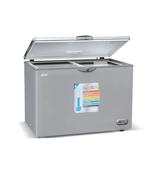 CONGELATEUR SMART TECHNOLOGY HORIZONTAL 350LITRES AVEC VITRE GRIS STCC320V