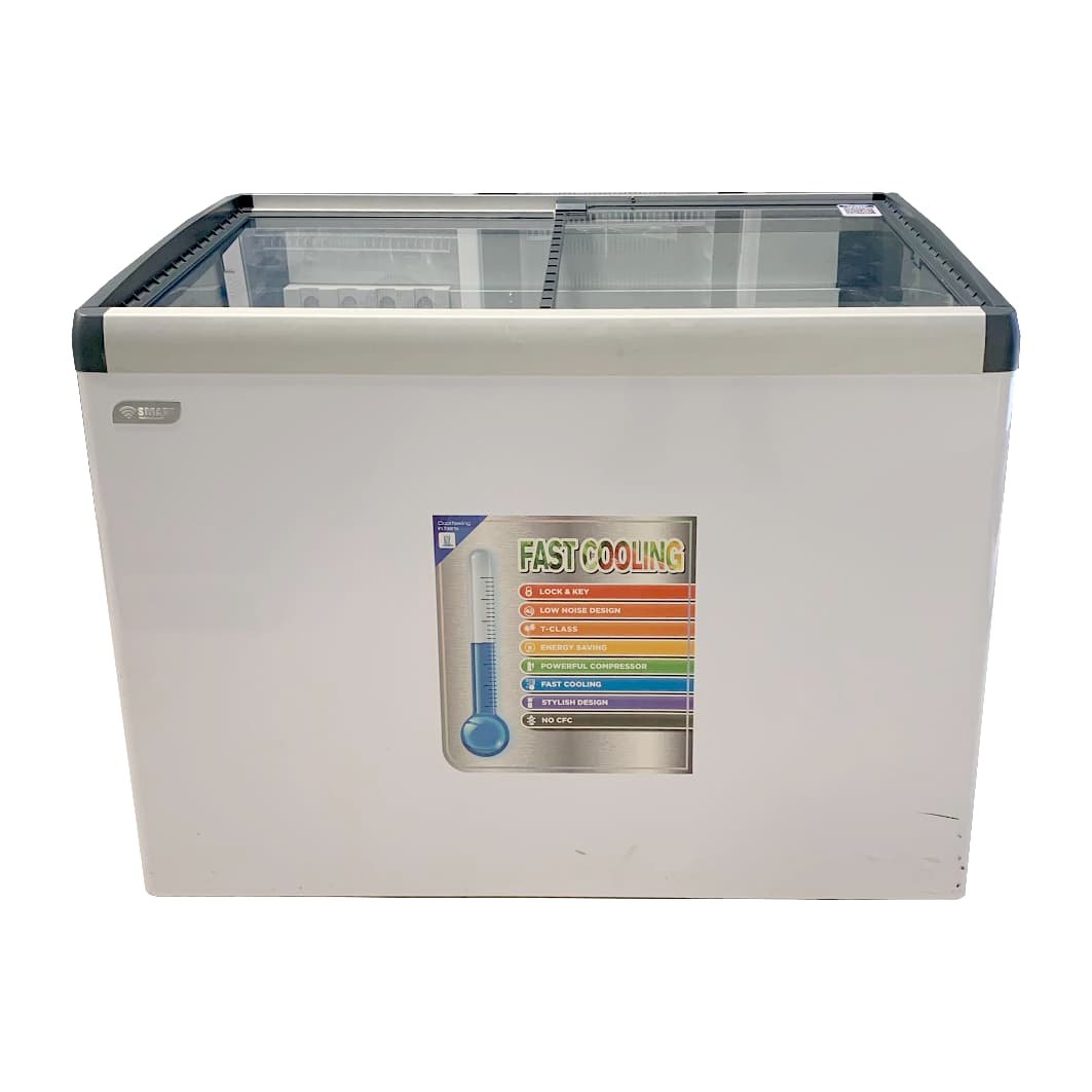 CONGELATEUR SMART TECHNOLOGY HORIZONTAL 400LITRES VITRINE BLANC STCCV517
