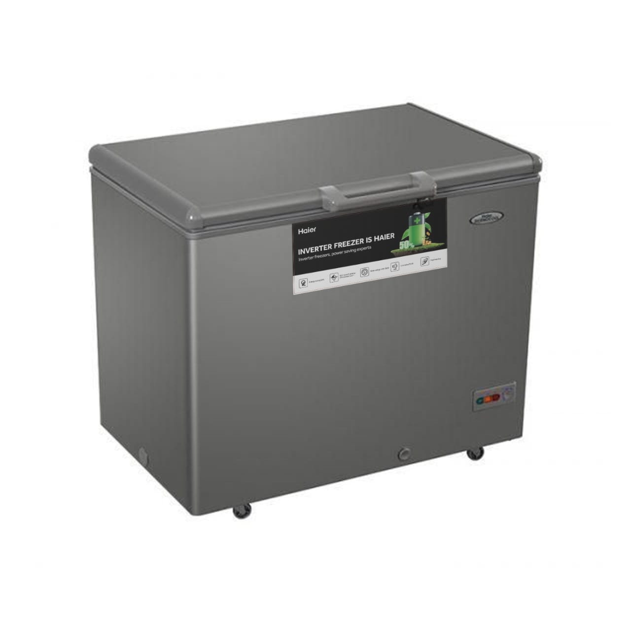 CONGELATEUR HAIER HORIZONTAL 400LITRES INVERTER GRIS 328VS