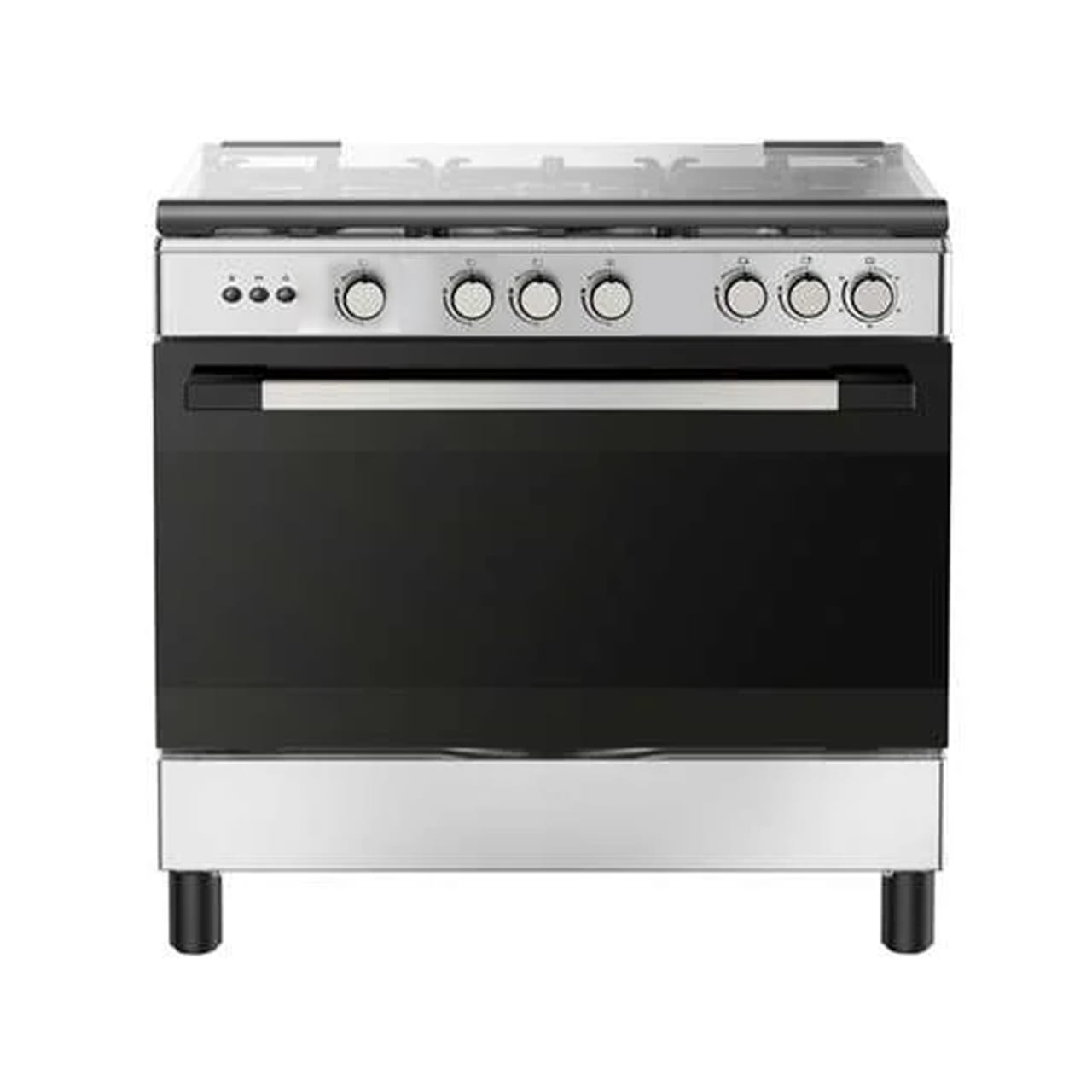 CUISINIERE MIDEA 5FEUX 90X60 A GAZ INOX 90605G030