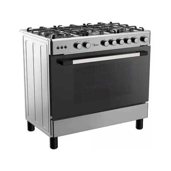 CUISINIERE MIDEA 5FEUX 90X60 A GAZ INOX 90LMG5G0281