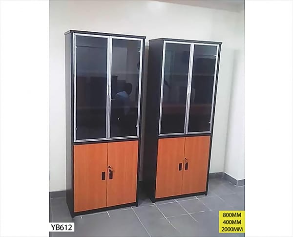 ARMOIRE DE BUREAU ARMOIR RANGEMENT YB612 - 2 PORTES