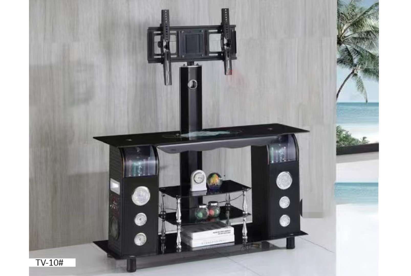 TABLE TV AVEC BAFFLES TV-10#