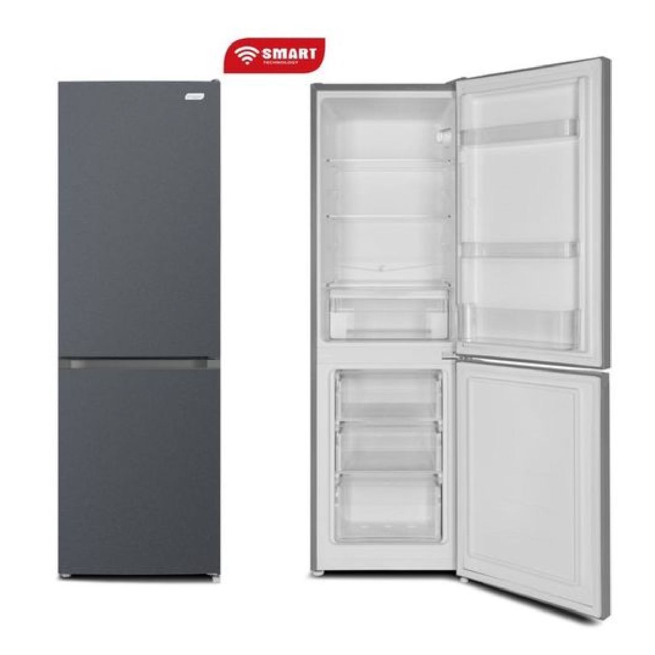 REFRIGERATEUR SMART TECHNOLOGY COMBINE 3TIROIRS GRIS STCB270M