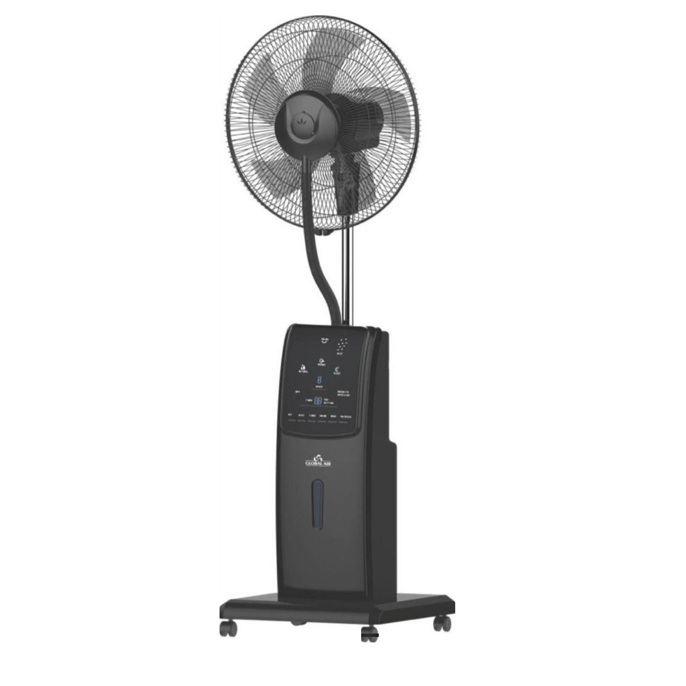 Ventilateur global air sur pied  Avec eau glacée