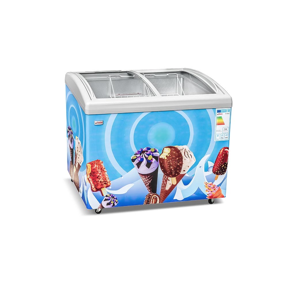 Congélateur horizontal Astech FH400 400L Vitrine