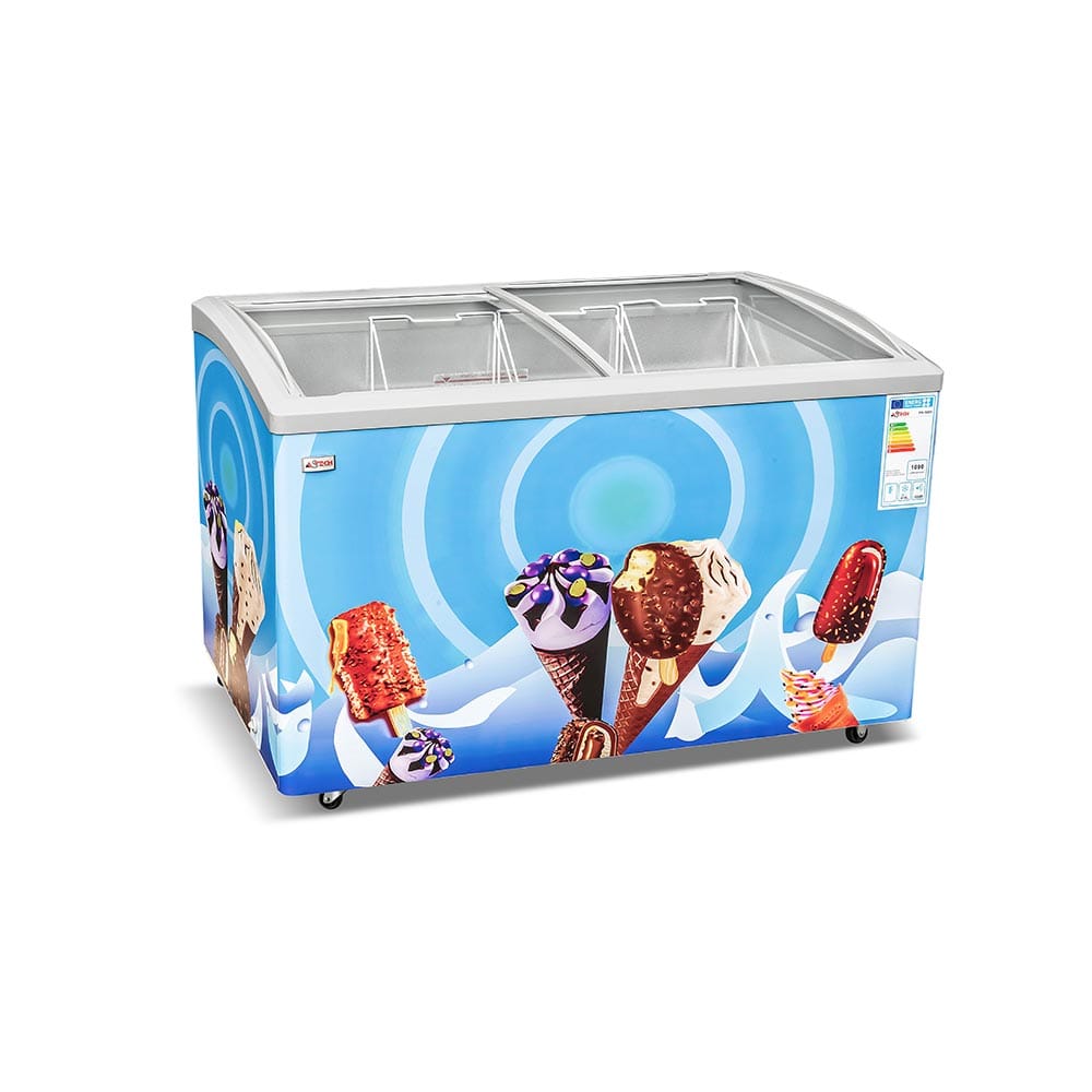 Congélateur Horizontal Astech FH500V 500L Vitrine
