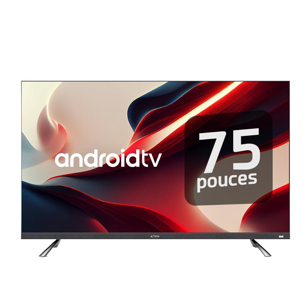 Téléviseur 75" Astech 75LX300Q Android sound bar