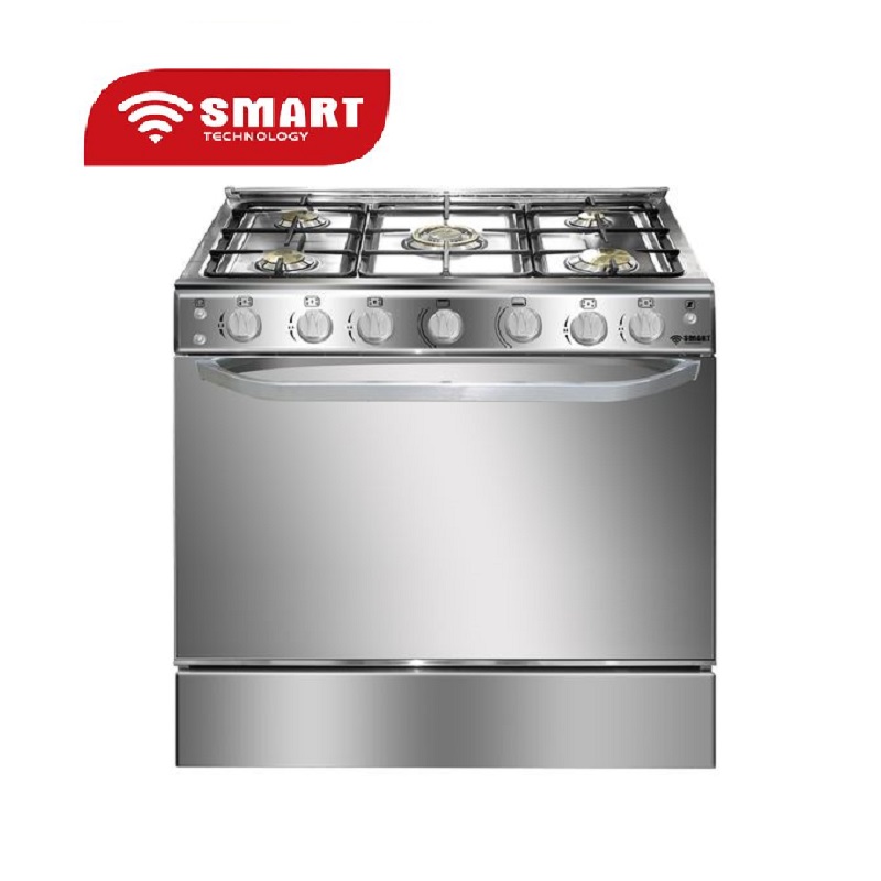 CUISINIERE SMART TECHNOLOGY 5FEUX 80X60 INOX STC-8060C